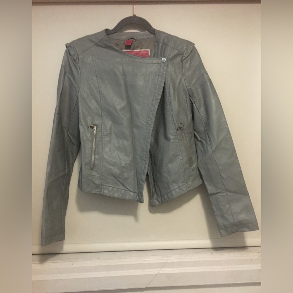 Grey Bomber Style Jacket